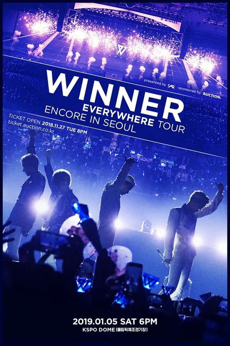 WINNER Ecore Concert at Seoul, South Korea | 180105 ~ kpop concert Award Poster, Dr World, Concert Poster Design, Music Poster Ideas, Kpop Concert, Web Drama, Tour Poster, Pop Posters, Event Poster Design