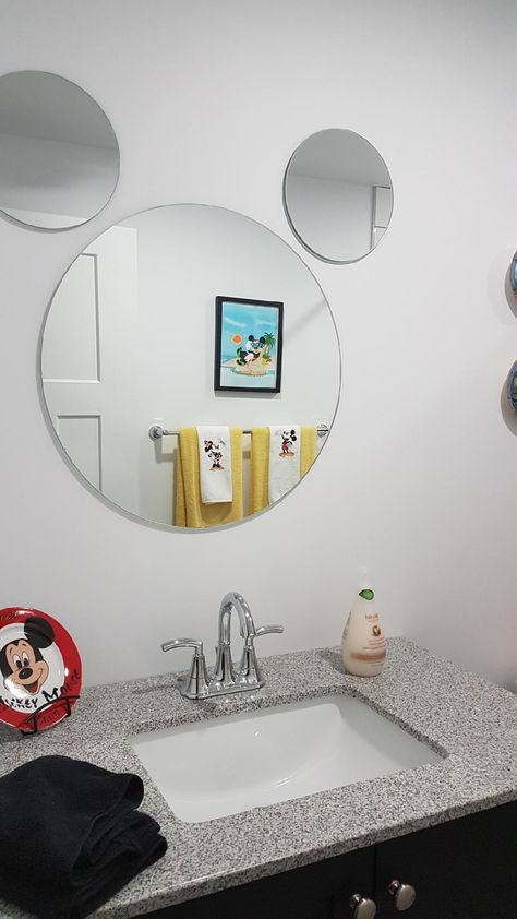 My Mickey Mouse Bathroom Disney Restroom Decor Bathroom Ideas, Mickey Bathroom Decor, Mickey And Minnie Bathroom Decor, Mickey Mouse Bathroom Decor, Disney Themed Bathroom, Mickey Mouse Bathroom Ideas, Minnie Mouse Bathroom Decor, Minnie Mouse Bathroom, Mickey Decor