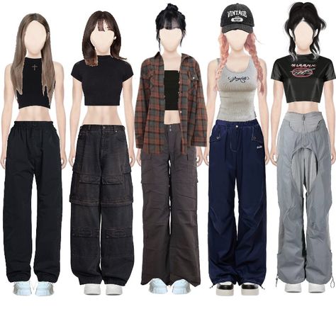 Band Practice Outfit, All Black Outfit Dance, Dance Outfits Ideas, Black Crop Top Outfit Ideas, Outfit Ideas For Dance, Idol Casual Outfit, Outfit For Dance Performance, Black Tank Outfit, Outfit Ideas Tank Top