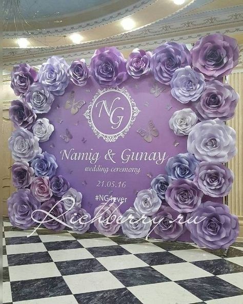 83+ Dreamy Unique Wedding Backdrop Ideas in 2020 | Pouted.com | Diy wedding, Wedding backdrop, Wedding decorations Unique Wedding Backdrop Ideas, Unique Wedding Backdrop, Wedding Backdrop Ideas, Crystal Cake Topper, Wedding Backdrops, Purple Decor, Backdrop Ideas, Paper Flower Backdrop, Paper Flower Wall