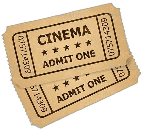 Old Movie Ticket, Tickets Illustration, Movie Ticket Template, Movie Ticket Stubs, Retro Cinema, Old Scool, Movie Ticket, Cinema Ticket, Old Movie