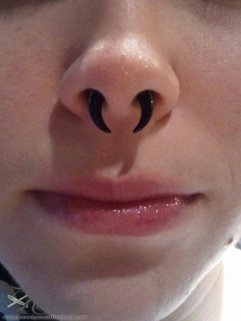 Stretched septum Gauged Septum Piercing, Emo Septum Piercing, Stretched Septum Aesthetic, Stretched Septum Jewelry, Septum Piercing Stretched, 4g Septum, Septum Piercing Cute, Gauged Septum, 12g Septum