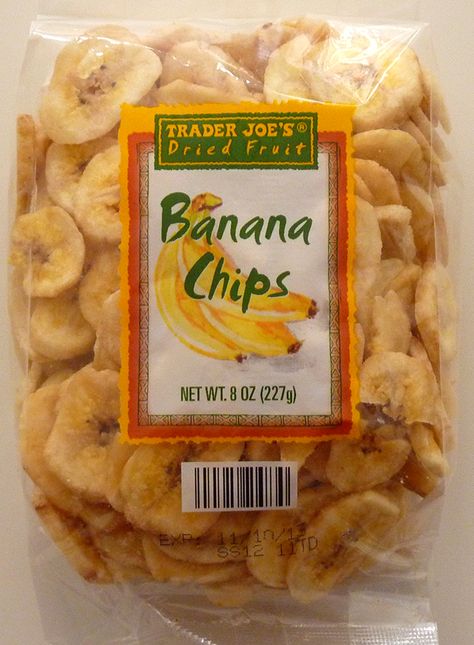 What's Good at Trader Joe's?: Trader Joe's Banana Chips Chip Packaging, Packaging Snack, Crunchy Snack, Banana Chips, Banana Flavored, Food Packaging Design, Trader Joe, Trader Joe's, Chocolate Banana