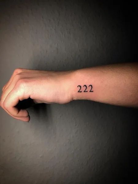 222 Tattoo Fonts, 222 Tattoo Design, 222 Tattoos, 222 Angel Number Tattoo, 222 Tattoo, Number Tattoo Fonts, Angel Number Tattoo, 222 Angel Number, Places To Get Tattoos