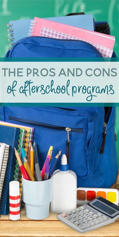 While it may seem appealing to enroll your child in every single after school opportunity, we do need to draw the line somewhere. Afterschool programs can be great for kids, but they can also be too much. Let's look at the pros and cons of afterschool programs. Homework Club, Afterschool Program, After School Care, Parenting Education, Pregnancy Information, Back To School Hacks, Intentional Parenting, Homeschool Programs, After School Program