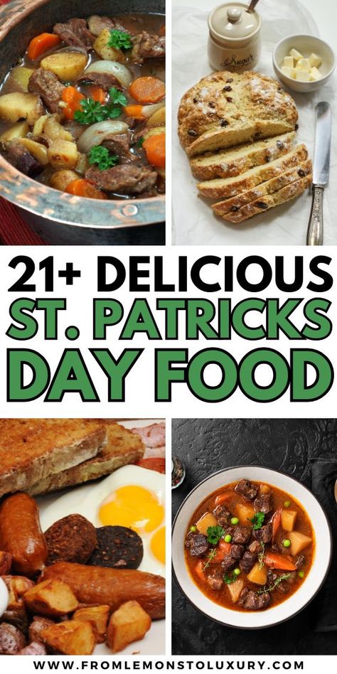 St Patrick's Day Food Recipes St Patty's Day Food, Traditional St Patricks Day Food, St Patricks Food Party, St Patrick’s Day Recipes, St Patrick's Day Food Ideas, St Patricks Day Recipes, St Patrick's Day Menu, St Patrick's Day Food, St Patricks Food