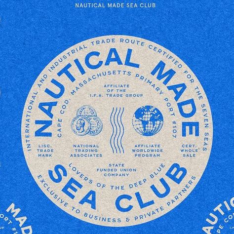 Brandon Nickerson on Instagram Marine Graphic Design, Yacht Club Branding, Nautical Branding, Nautical Typography, Nautical Graphic Design, Maritime Aesthetic, Boat Logo Design, Brandon Nickerson, Nautical Fonts