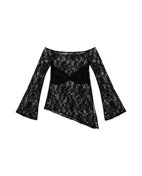 Top in pizzo nero con manica lunga e scollatura bardot.[readmore]Il pizzo è una delle tendenze chiave della stagione e abbiamo progettato questo top per aggiungere un tocco audace a qualsiasi look. Realizzato in pizzo nero, si distingue per le maniche tritate e la scollatura bardot che lascia esposte le spalle, aggiungendo uno stile elegante. Inoltre, ha un pezzo nero sul petto in modo da poterlo trasportare comodamente senza reggiseno. Ideale per combinarsi con pantaloni neri o jeans scuri, que Black Party Tops, Elegant Lace Tops, Top In Pizzo, Bardot Neckline, Black Lace Tops, Black Party, Loose Hairstyles, Party Tops, Guest Outfit