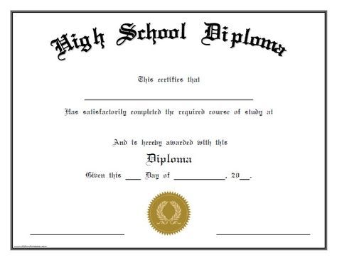 Free Printable High School Diploma. Free Printable High School Diploma, that can be given to students that has satisfactorily completed the required course of study to graduate from high school. A very useful free diploma to save money at home school, small schools, programs, organizations. Print this beautiful High School Diploma free using your laser or inkjet printer at best High School Diploma Certificate, Free High School Diploma, Fake High School Diploma, Homeschool Diploma, Graduation Certificate Template, High School Transcript, Certificate Of Completion Template, Real Fake, Graduation Diploma