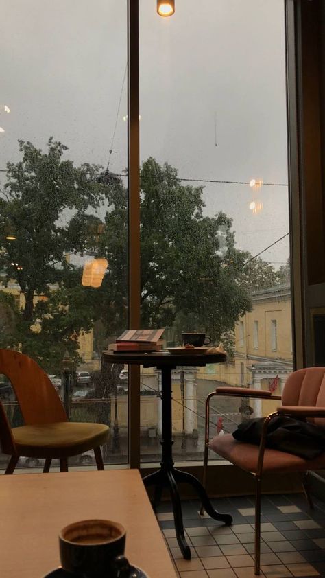 Quiet Cafe Aesthetic, Chill Cafe Aesthetic, Downtown Coffee Shop Aesthetic, Cafe Ambience Aesthetic, Rainy Coffee Shop Aesthetic, Cozy Cafe Wallpaper, Fall Coffee Shop Aesthetic, Aesthetic Cafe Wallpaper, Rainy Coffee Shop