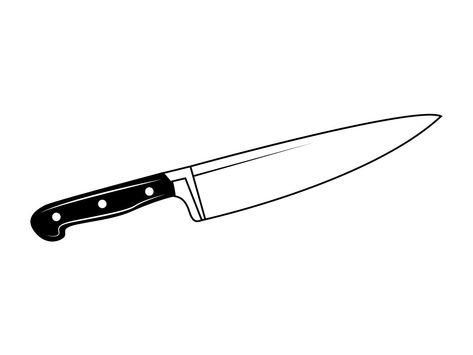 Knife Design Tattoo, Kitchen Knife Tattoo Design, Chefs Knife Drawing, Drawing Of Knife, Butcher Knife Drawing, Kitchen Knife Drawing, Knife Tattoo Outline, Knife Flash Tattoo, Knife Tattoo Simple