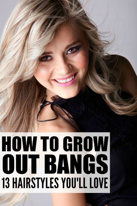 How to grow out bangs: 13 hairstyles we love Grow Out Bangs, Growing Out Fringe, Growing Out Bangs, Beyonce Hair, Growing Out Short Hair Styles, Athletic Hairstyles, Natural Hair Styles Easy, How To Style Bangs, Trendy Haircuts