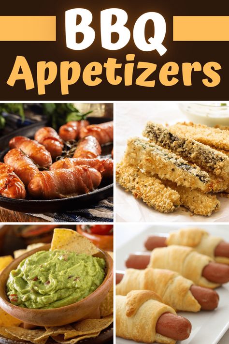 Looking for the perfect BBQ appetizers? From cheeseburger sliders to zucchini fries, here are 23 of our favorite appetizers for BBQs. Appetizers On The Grill, Bbq Party Appetizers, Barbecue Appetizers, Grilled Appetizers, Bbq Appetizers, Bbq Meatballs, Cheeseburger Sliders, Bbq Burgers, Bbq Dinner