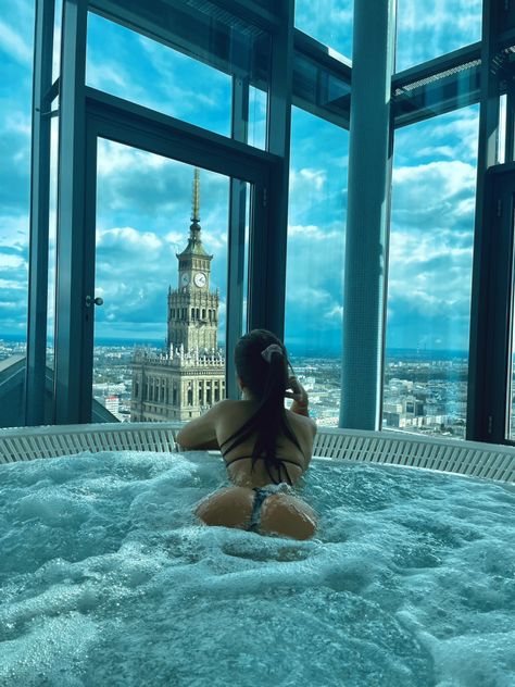 Poland Travel, Hotel Luxury, Luxury Business, Warsaw Poland, Pinterest Blog, Warsaw, Travel Vacation, Hot Tub, Summer Fun