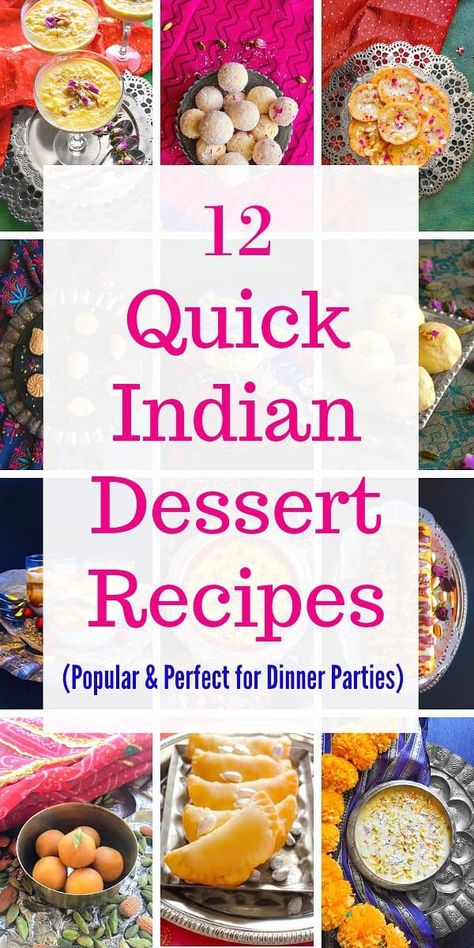 Easy Indian Dessert Recipes, Easy Indian Dessert, Recipes List, Dinner Party Desserts, Vegan Burrito, Sweet Temptation, Quick Dessert Recipes, Small Gathering, Indian Dessert