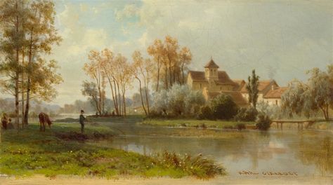 1800s Paintings Landscape, Victorian Computer Wallpaper, Vintage Bg Landscape, Painting Aesthetic Horizontal, Vintage Art Horizontal, Vintage Slide Background, Call Me By Your Name Landscape, Laptop Wallpaper High Quality Vintage, Aesthetic Ipad Wallpaper Horizontal Vintage