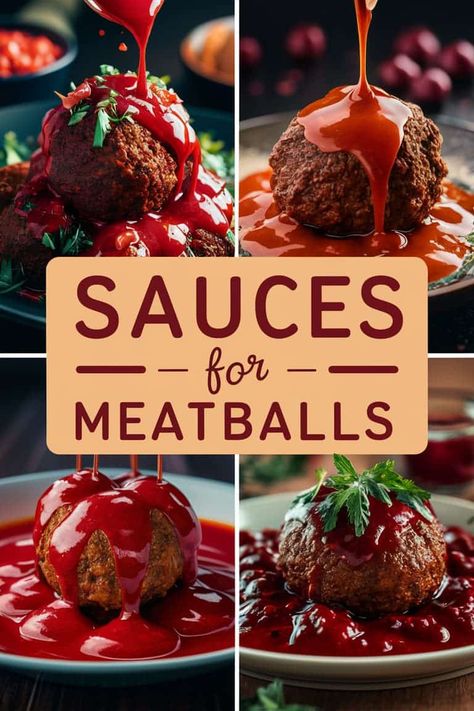 25 Sauces for Meatballs That Will Blow Your Taste Buds Away – Happy Muncher Ideas For Meatballs, Meatball Dipping Sauce, Easy Meatball Sauce, Chili Sauce Meatballs, Meatballs Sauce Recipe, Meatballs And Pasta, Sweet Meatballs, Easy Sauces, Sauce Ideas