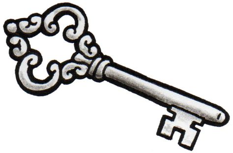 Key Tattoo Design #key #tattoo #design https://www.facebook.com/DaisyatSecretInk Skeleton Key Tattoo Traditional, American Traditional Key Tattoo, Key Tattoo Traditional, Traditional Tattoo Key, Key Tattoo Ideas, Small Key Tattoos, Lucky Tattoos, Skeleton Key Tattoo, Easy Tattoos To Draw