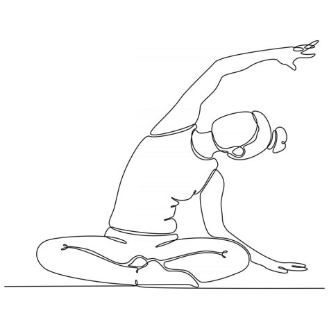 Yoga Graphics Illustrations, Simple Human Drawing, Yoga Drawing Illustrations, Pilates Drawing, Yoga Line Drawing, Morphing Animation, Weight Journal, Animation Exercises, Exercise Drawing