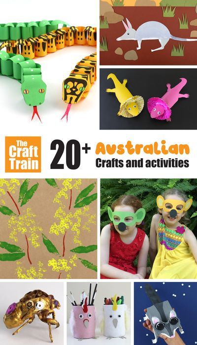 Over 20 Australian crafts and printables for kids. From snakes and lizards to cute koalas and gum leaves – there's lots of fun ideas. Perfect for Australia Day themed activities or for units on Australia. #australiancrafts #australia #australiananimals #kidscrafts #craftsforkids #australiancraftsforkids #thecrafttrain Australian Crafts For Kids, Australia Kids Crafts, Australia Day Craft Preschool, Australian Crafts, Playgroup Themes, Australia For Kids, Cute Koalas, Australia Party, Gumnut Babies