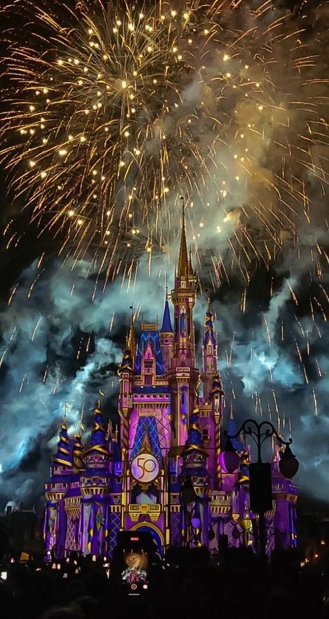 Disneyland Fireworks Wallpaper, Disneyland Wallpaper Iphone, Disney Castle Fireworks, Disneyland Florida, Disneyland Aesthetic, Disney World Pictures, Disney Paris, Images Disney, Disney Photos