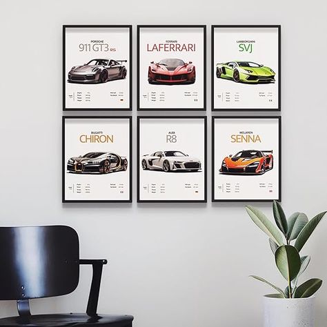 Car Room Ideas For Men, Car Bedroom Aesthetic, Car Room Decor Aesthetic, Car Guy Room Aesthetic, Car Room Decor Men, Car Guy Room, Car Guy Room Ideas, Guy Room Ideas, Mens Wall Art