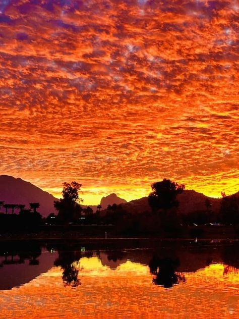 Beautiful Arizona Sunsets | Camelback Mountain at the distance | Facebook Orange Sunset Mountains, Sunset Mountains, Arizona Sunset, Camelback Mountain, Beautiful Sunshine, Orange Sunset, Lake View, Sunrise Sunset, Cotton Candy