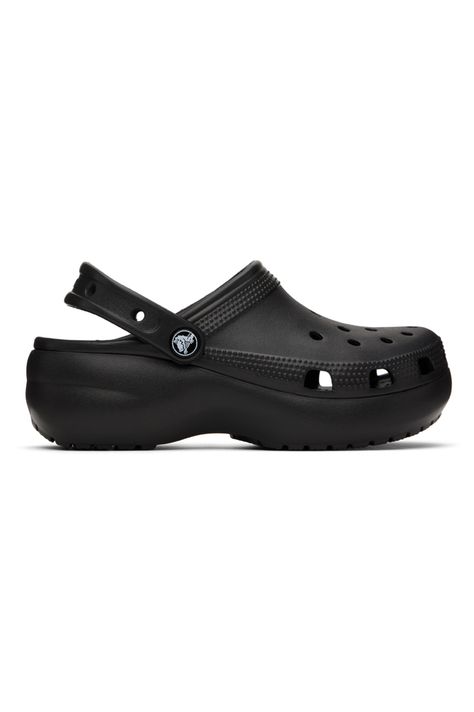 Unisex Crocs in all sizes and colors. You can match with friends and family, or if you like to enjoy being comfortable ; Crocs are just what you need! Crocs Black Platform, Platform Black Crocs, Black Platform Crocs, Chanclas Crocs, Crocs Platforms, Crocs Outfit Men, Florida Fits, Crocs For Women, Platform Crocs