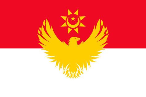 Alternate Flag. Greater Indonesia. No2 by resistance-pencil.deviantart.com on @DeviantArt Fantasy Flag Design, Flag Design Ideas, Alternate Flags, House Sigil, Indonesian Flag, Heraldry Design, Unique Flags, Flag Art, Custom Flags