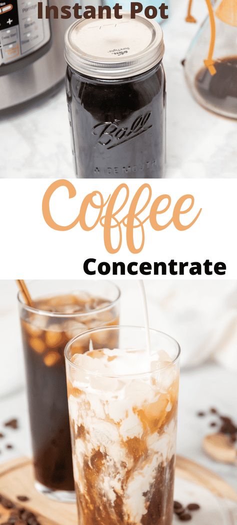 Instant Pot Coffee, Cold Brew Ratio, Iced Coffee Concentrate, Instant Pot Breakfast, Coldbrew Coffee, Make Cold Brew, Instapot Meals, Cold Brew Coffee Recipe, Cold Brew Coffee Concentrate