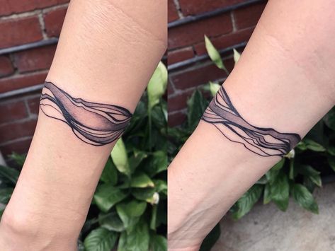 Waves Wrap Around Tattoo, Water Cycle Tattoo, River Arm Tattoo, Water Bracelet Tattoo, Water Armband Tattoo, Water Movement Tattoo, Wave Cuff Tattoo, Water Wrist Band Tattoo, Calm Water Tattoo