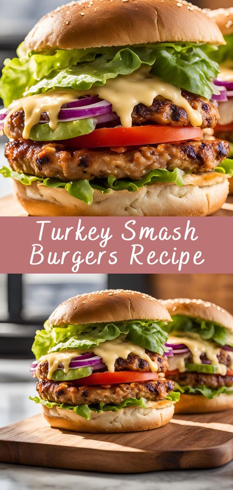 Mushroom Swiss Turkey Burger, Skillet Turkey Burgers, Turkey Burger Patty Melt, Smash Burger Turkey Burger, Turkey Burger With Avocado, Low Calorie Turkey Burger, Healthy Turkey Burgers Clean Eating, Asian Turkey Burger Recipes, Low Carb Turkey Burger Recipes