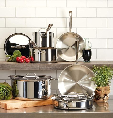 The 8 Best Cookware Sets of 2019 Cookware Set Best, New Kitchen Gadgets, Stainless Steel Pans, Cookware Set Stainless Steel, Video Baby, Copper Cookware, Pots And Pans Sets, Stainless Steel Cookware, Nonstick Cookware