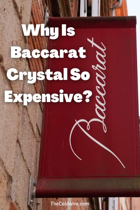 Want to know why Baccarat Crystal is so expensive? Well give you the top 10 reasons why plus so much more. Baccarat Aesthetic, Baccarat Crystal, 10 Reasons, Baccarat, The Top, Top 10, Crystals, 10 Things