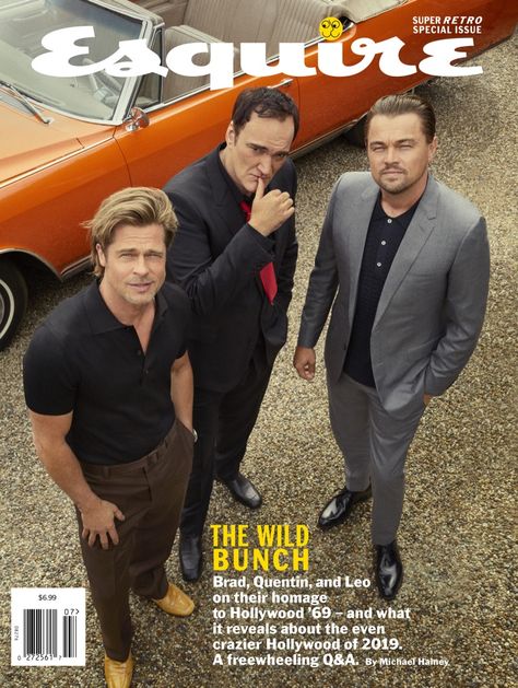 Brad Pitt, Quentin Tarantino & Leonardo DiCaprio 2019 Esquire Beaking Bad, Quentin Tarantino Movies, The Wild Bunch, Luke Perry, Esquire Magazine, I Love Cinema, Leo Dicaprio, Quentin Tarantino, Film Review