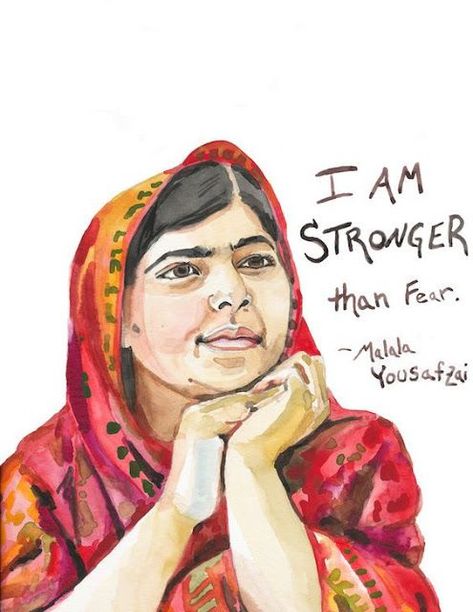 Best Quotes of the World: I am Stronger than Fear - Malala Yousafzai Beth Moore, Malala Yousafzai, Intersectional Feminism, Womens March, Womens History Month, Strong Women Quotes, Women In History, Womens Rights, Woman Quotes