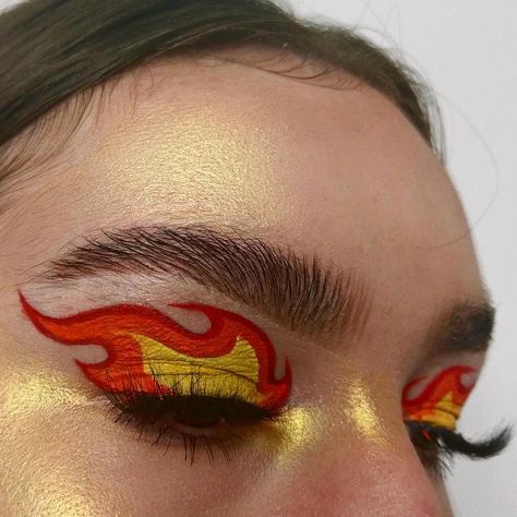 Editorial Make-up, Fire Makeup, Maquillage On Fleek, Video Makeup, Linda Hallberg, Make Up Videos, Smink Inspiration, Edgy Makeup, Makeup Eye Looks