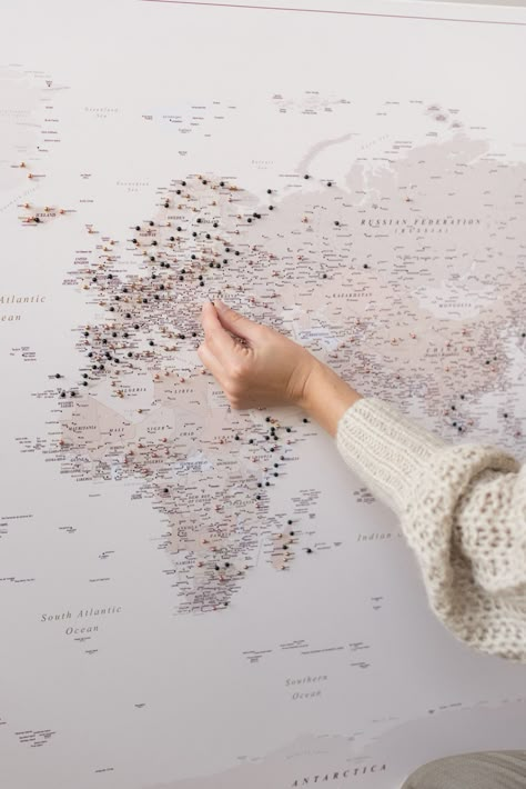 World Map Pin Board Travel Wall Art, World Map Decoration, Push Pin World Map Wall Art, Canvas World Map, World Travel Map Pin Board, World Map Home Decor, Travel Map Pin Boards, World Map Push Pin Board, Map Of Places Traveled