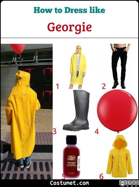 Georgie Denbrough (It) Costume for Cosplay & Halloween 2021 Simple Halloween Costumes For Men, Halloween Boy Costumes, Halloween Costumes Man, Georgie It, Halloween Dti, Georgie Denbrough, Halloween Costume Boy, Diy Costumes Men, It Costume