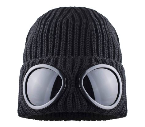 PRICES MAY VARY. Hand Wash Only Warm, Winter, Beanie Hat with Built in Goggle style Tinted Lens for Eye protection Goggle Beanie Goggle Hat Awesome, Unisex, Beanie Stocking Hat with built in goggle style lenses keeps you warm and your eyes protected even in the coldest conditions. The ribbed, knit, cuffed, stretch fit, plush, acrylic will fit most and is extremely comfortable. Fashionable and functional tinted lenses are built into the rim and allow you to wear your regular glasses underneath th Goggle Beanie, Hat With Goggles, Unique Dresser, Cool Beanies, Stocking Hat, Beanie Style, Hat Beanie, Skull Cap Beanie, Skull Cap