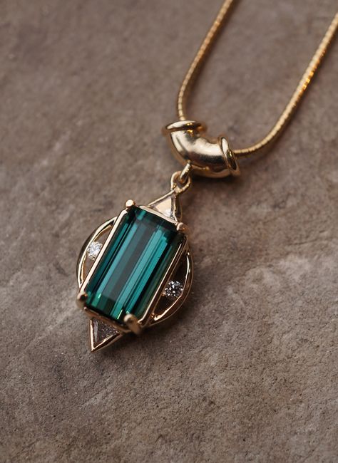 Pendent Designs, Green Tourmaline Jewelry, Green Jewellery, Gem Pendant, Bijoux Art Nouveau, New Creation, Tourmaline Pendant, Tourmaline Jewelry, Emerald Pendant