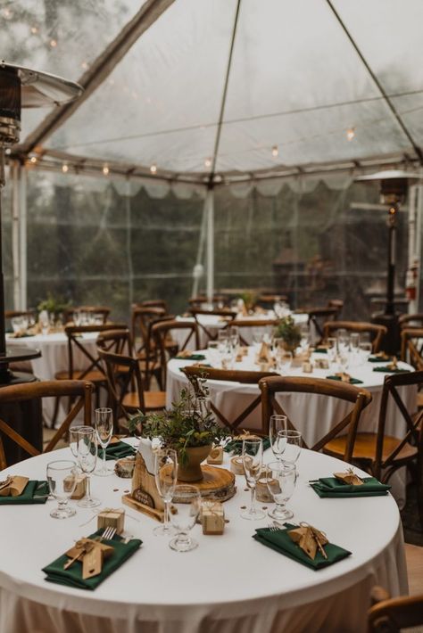 Green Outdoor Wedding Theme, Wedding Green Table Decor, Green Outdoorsy Wedding, Mountain Wedding Centerpiece Ideas, Southern Mountain Wedding, Emerald Green Mountain Wedding, Forest Wedding Cocktail Hour, Wedding Decor Mountain, Wedding Inspiration Mountain