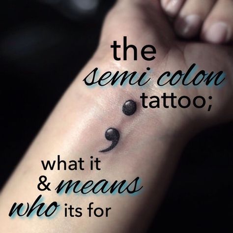 Comma Tattoo Semicolon, Semi-colon Snake Tattoo, Semi-colon Tattoo Ideas Finger, Semi-colon Tattoo Red, Semi-colon Tattoo Keep Going, Small Heart Semicolon Tattoo, Infinity Semi Colon, Disguised Semi-colon Tattoo, Semi-colon Tattoo For Loved One