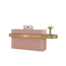 Reception Desk in Stock in USA/AU/UK - M2 Retail Small White Reception Desk, Modern Clothing Store, Illuminated Reception Desk, Cashier Counter Design, Wooden Reception Desk, Front Desk Reception, White Reception Desk, Small Reception Desk, Curved Reception Desk