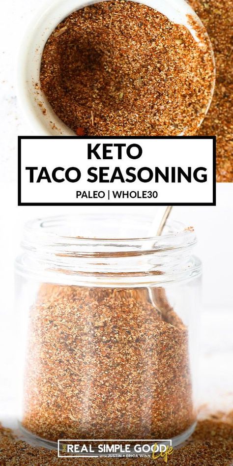 Low Carb Taco Salad, Keto Taco Seasoning, Diy Taco Seasoning, Make Taco Seasoning, Spice Blends Recipes, Taco Seasoning Recipe, Low Carb Tacos, Homemade Spice Blends, Seasoning Recipe