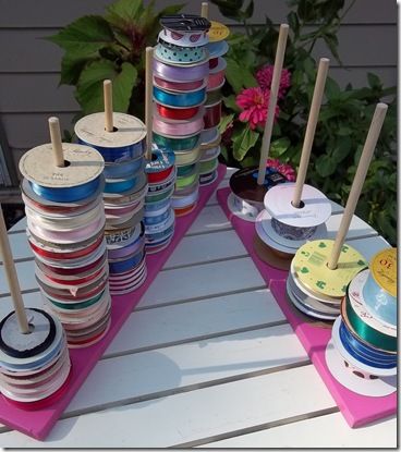 Spool Organizer, Ribbon Organizer, Ribbon Holders, Ribbon Organization, Ribbon Storage, Spool Holder, Dream Craft Room, Deco Wreaths, Diy Craft Room