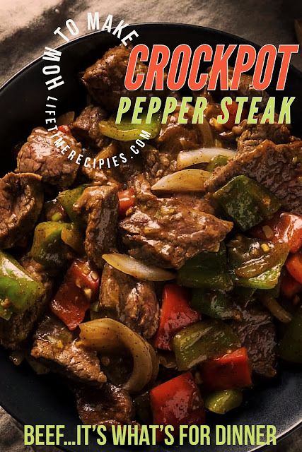 Lifetime Recipes: How to Make Crockpot Pepper Steak Peper Steak, Top Sirloin Steak Recipe, Crockpot Steak Recipes, Crockpot Pepper Steak, Sirloin Steak Recipes, Crockpot Stuffed Peppers, Crockpot Steak, Pepper Steak Recipe, Slow Cooker Stuffed Peppers