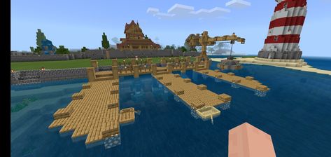 Deck for boats and fishing Minecraft Fishing Deck, Minecraft Fishing Dock, Fishing Dock, Deck Design, Minecraft, Unique Designs, Design Inspiration, Pool, Building