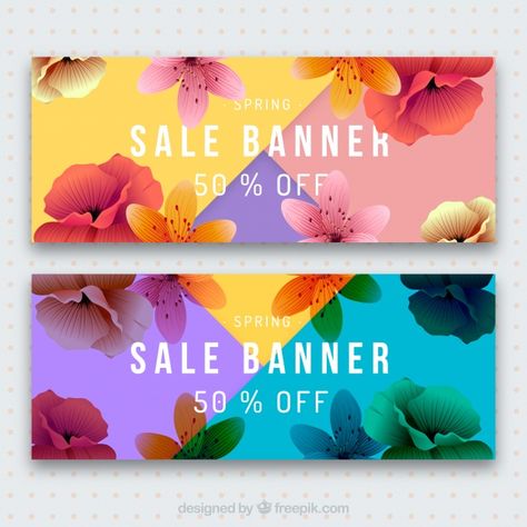 Spring Sale Design, Spring Design Graphic, Spring Advertising, Spring Ads, Spring Sale Banner, Party Banner Template, Spring Vector, Shop Banner Design, Pretty Wedding Invitations