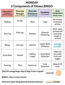 Fitness Bingo, Components Of Fitness, Physical Education Lesson Plans, Physical Education Curriculum, Pe Lesson Plans, Elementary Physical Education, Physical Education Lessons, Pe Activities, Monthly Challenges